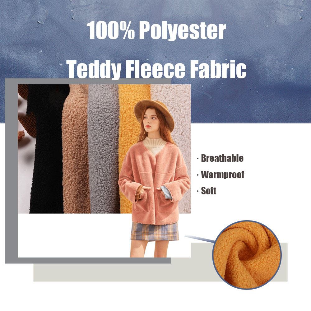 Polyester Teddy Velvet Fleece Fabric Polyester Teddy Velvet Fleece Fabric